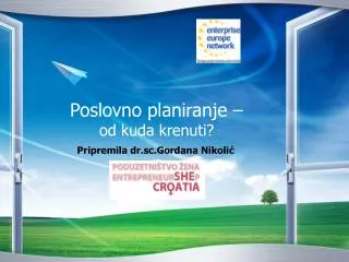 poslovno planiranje od kuda krenuti