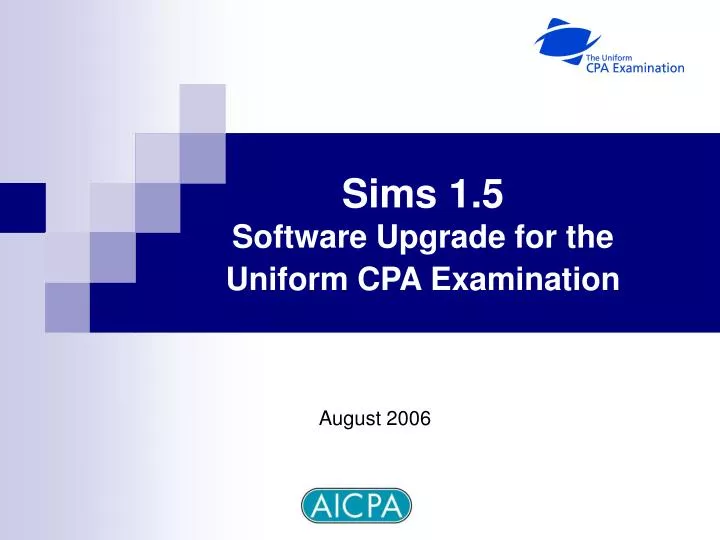 sims 1 5 software upgrade for the uniform cpa examination