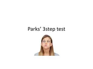 Parks’ 3step test