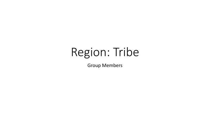 region tribe