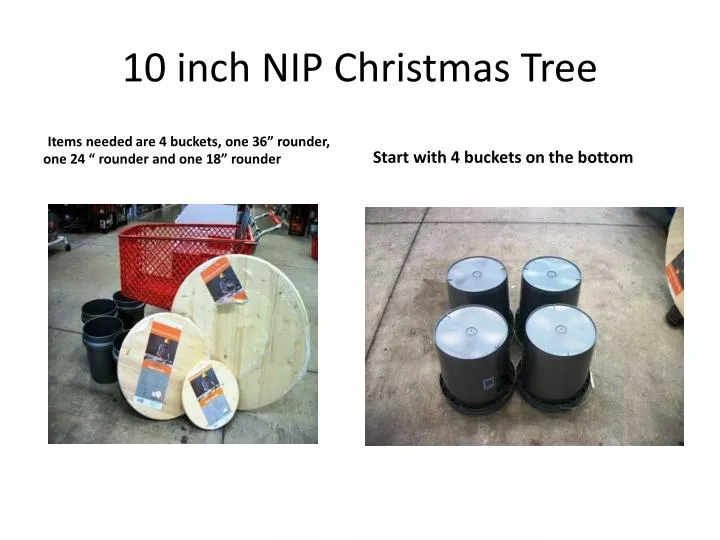 10 inch nip christmas tree