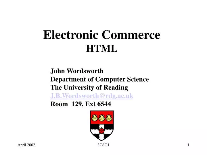 electronic commerce html