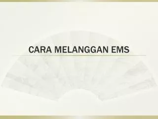 cara melanggan ems