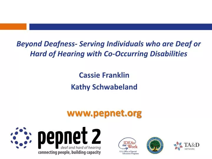 beyond deafness serving individuals who are deaf or hard of hearing with co occurring disabilities