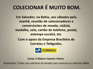 colecionar muito bom