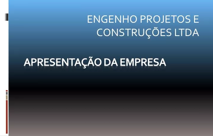 apresenta o da empresa