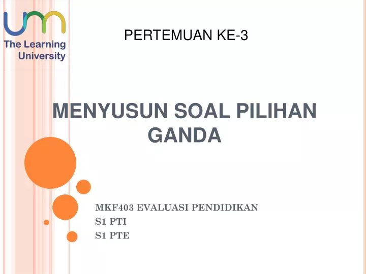 menyusun soal pilihan ganda