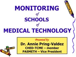 MONITORING of SCHOOLS of MEDICAL TECHNOLOGY
