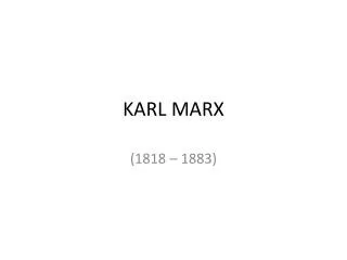 karl marx