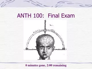 ANTH 100: Final Exam