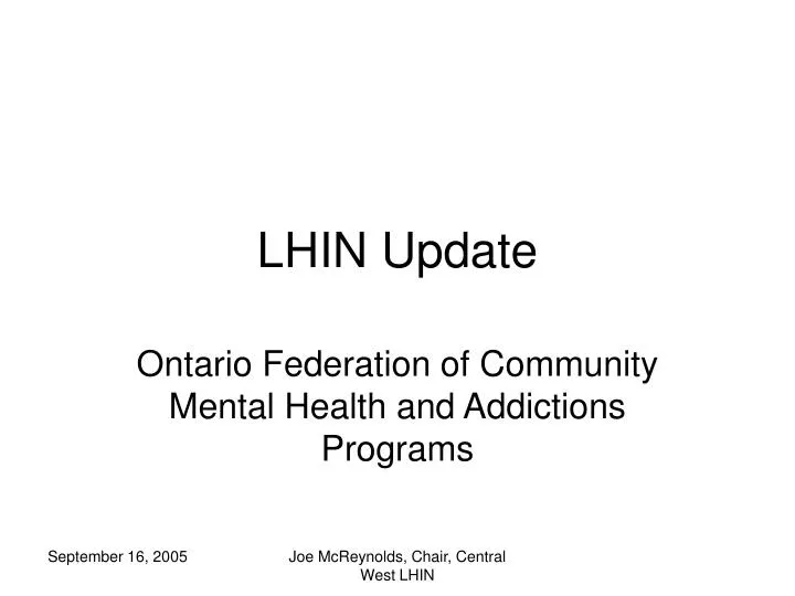 lhin update