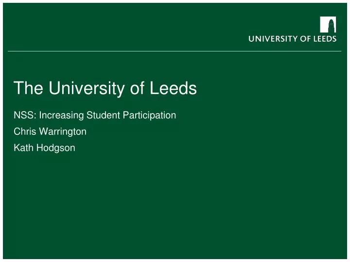 the university of leeds