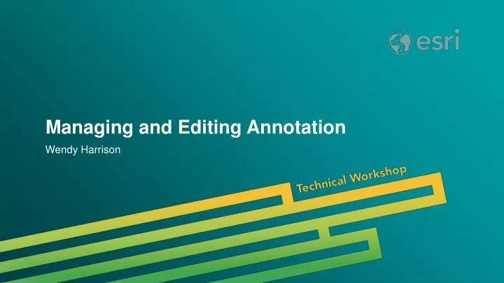 managing and editing annotation