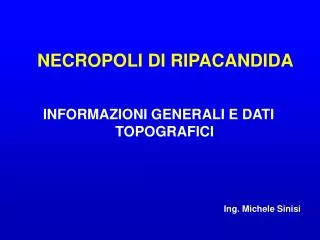 necropoli di ripacandida