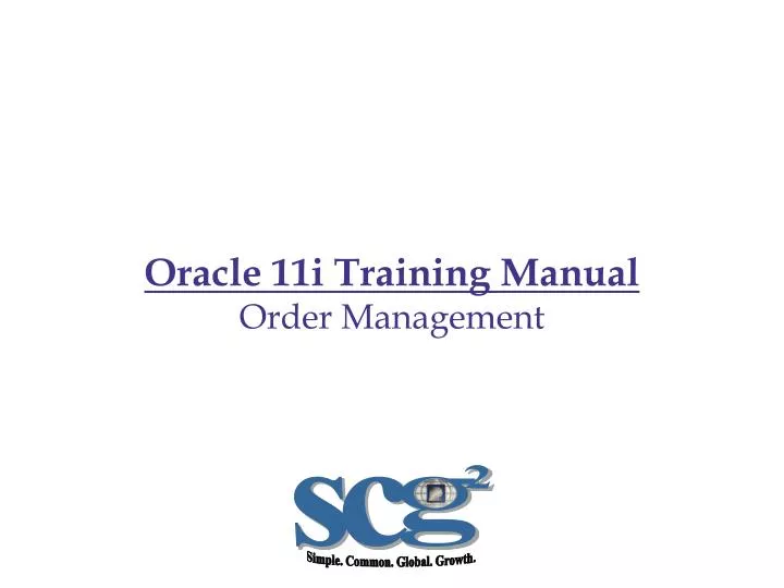 oracle 11i training manual order management