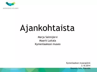 ajankohtaista
