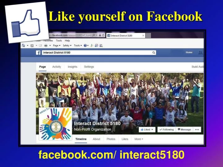 like yourself on facebook