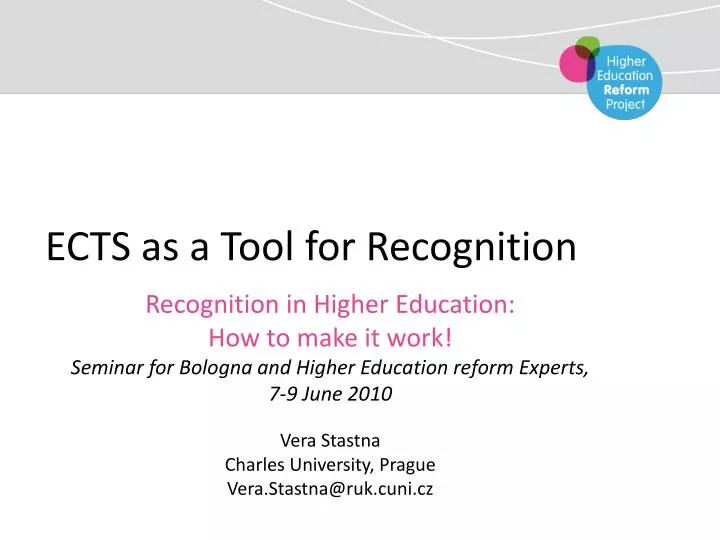 ects as a tool for recognition