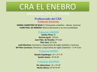 cra el enebro