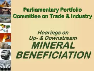 Parliamentary Portfolio Committee on Trade &amp; Industry