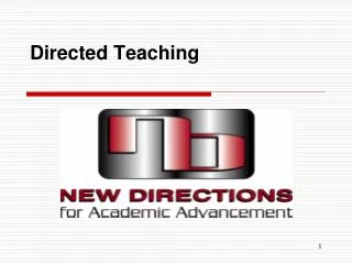 Directed Teaching