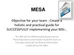 MESA - slide 1