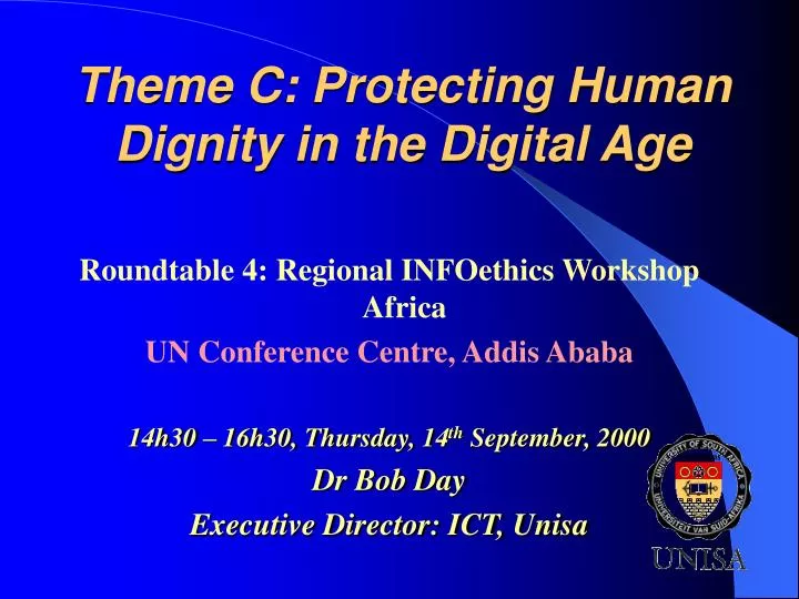 theme c protecting human dignity in the digital age