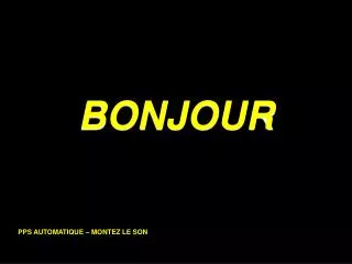bonjour