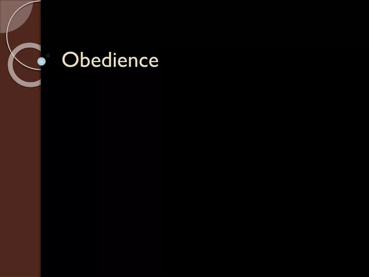 obedience