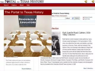 The Portal to Texas History Basic Search Tutorial