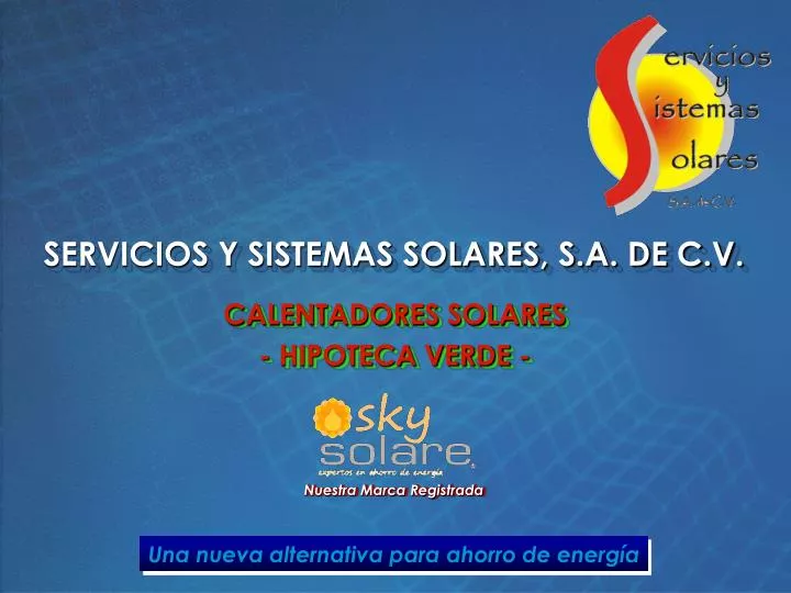 servicios y sistemas solares s a de c v