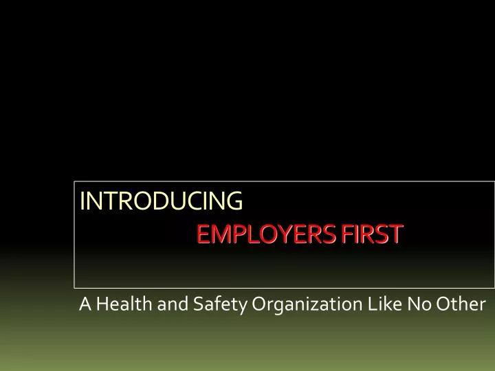 introducing employers first