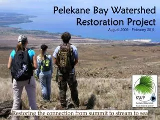 Pelekane Bay Watershed Restoration Project