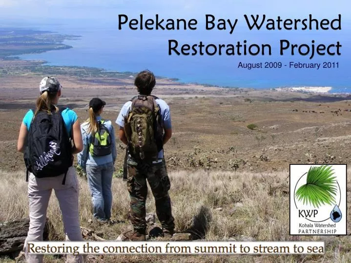 pelekane bay watershed restoration project