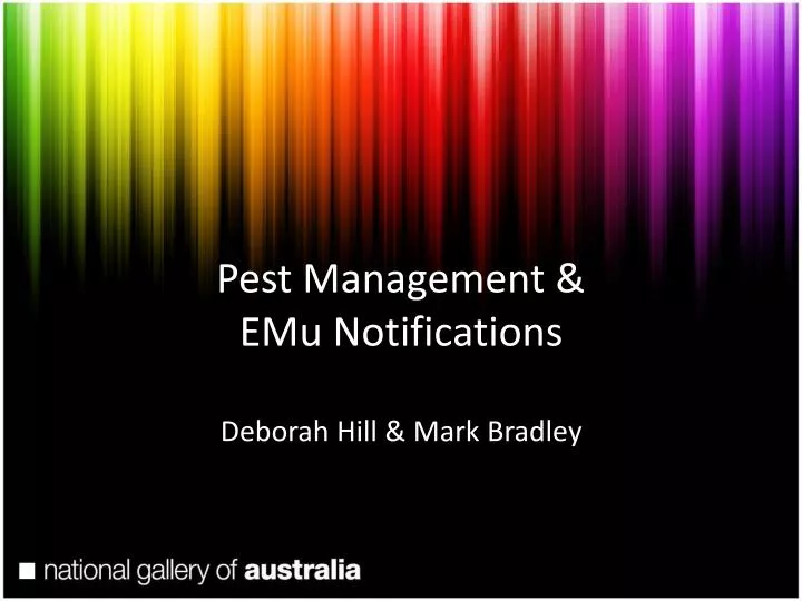 pest management emu notifications