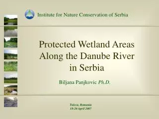 Protected Wetland Areas Along the Danube River in Serbia