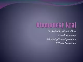 olomouck kraj