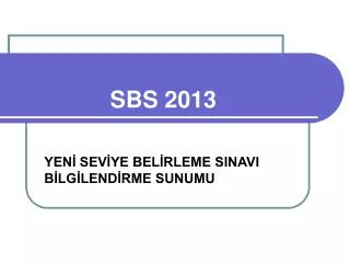 sbs 2013