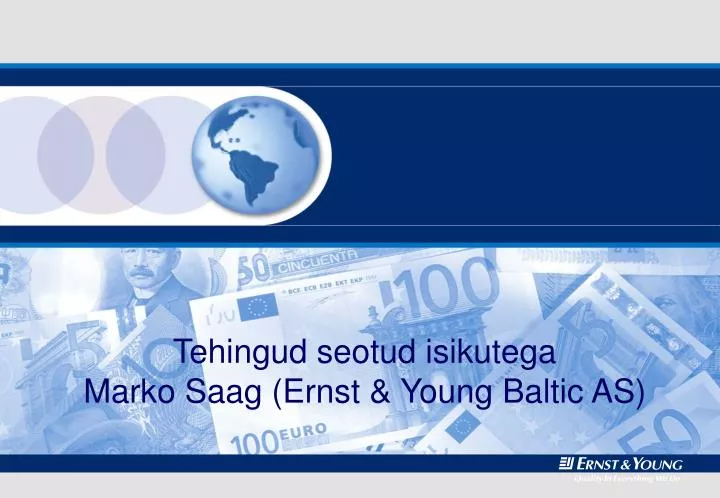 tehingud seotud isikutega marko saag ernst young baltic as