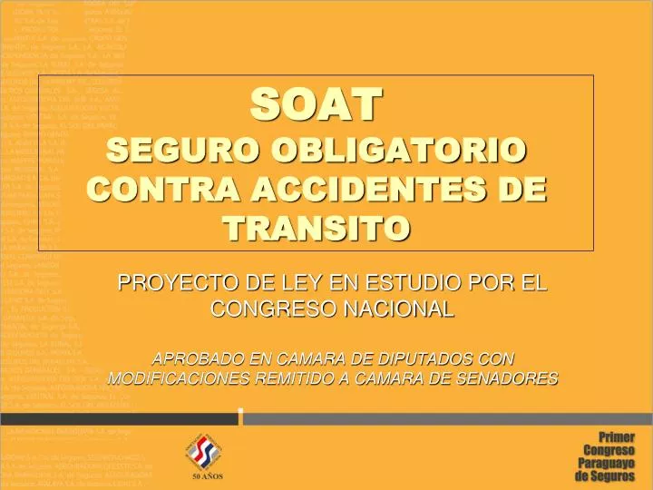 soat seguro obligatorio contra accidentes de transito