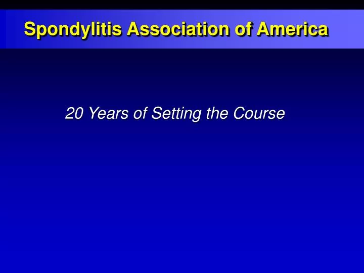 spondylitis association of america