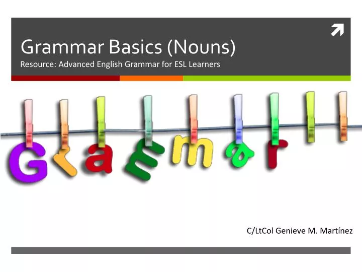 grammar basics nouns