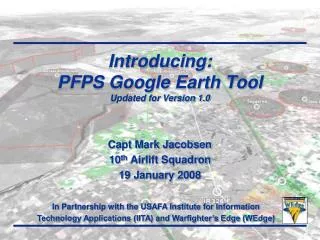 Introducing: PFPS Google Earth Tool Updated for Version 1.0