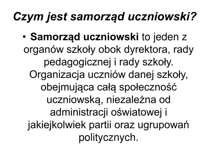 czym jest samorz d uczniowski