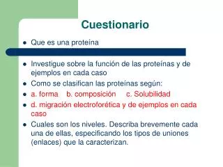cuestionario