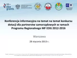 warszawa 28 stycznia 2013 r