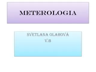 Meterologia