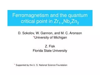 Ferromagnetism and the quantum critical point in Zr 1-x Nb x Zn 2