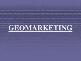 geomarketing