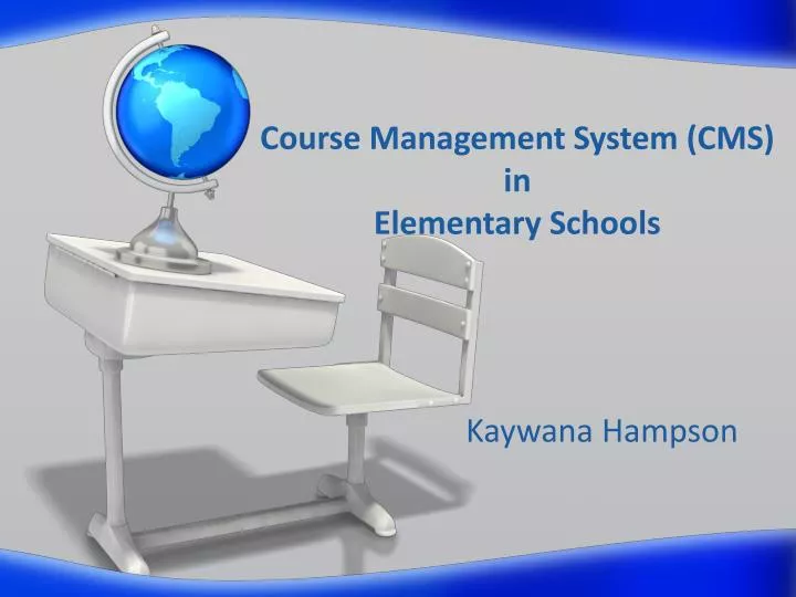 course management system cms in elementary schools